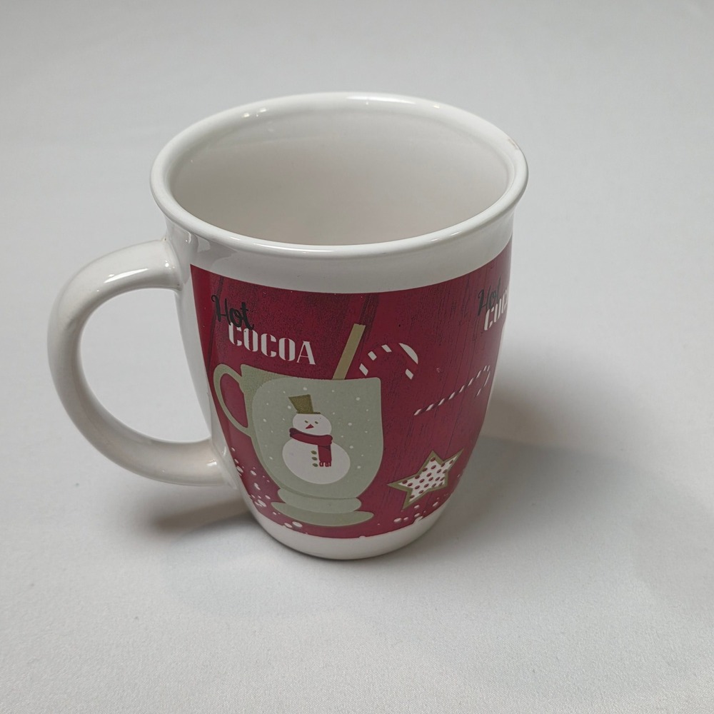 Royal Norfolk Coffee Mug Red Hot Cocoa Snowman Christmas Holiday‎ Ceramic Cup